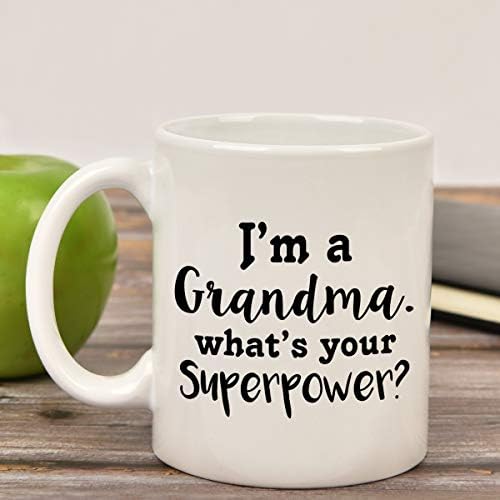 Grandma Coffee Mug I Am A Grandma What's Your Superpower Coffee גביע העולם הטוב ביותר סבתא ספל סבתא מתנות חידוש מתנה עבור סבתא יום הולדת